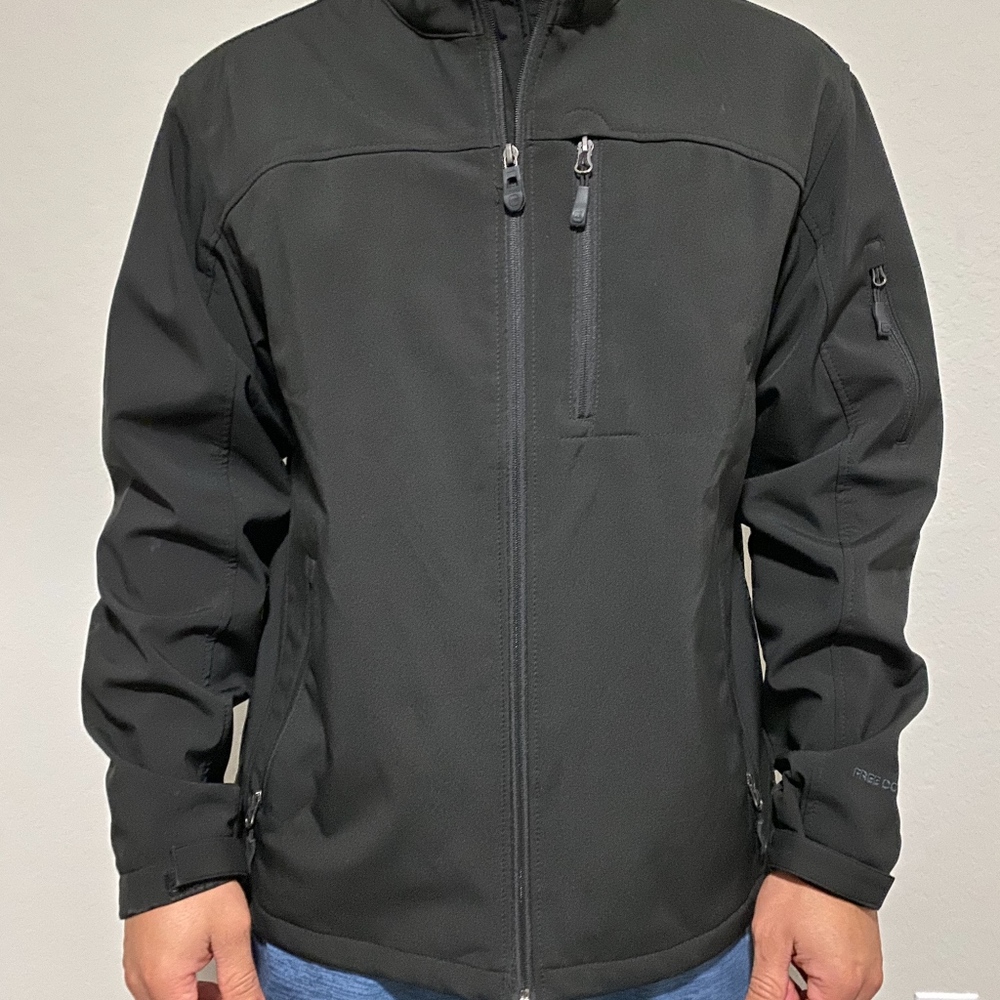Men's black winter jacket